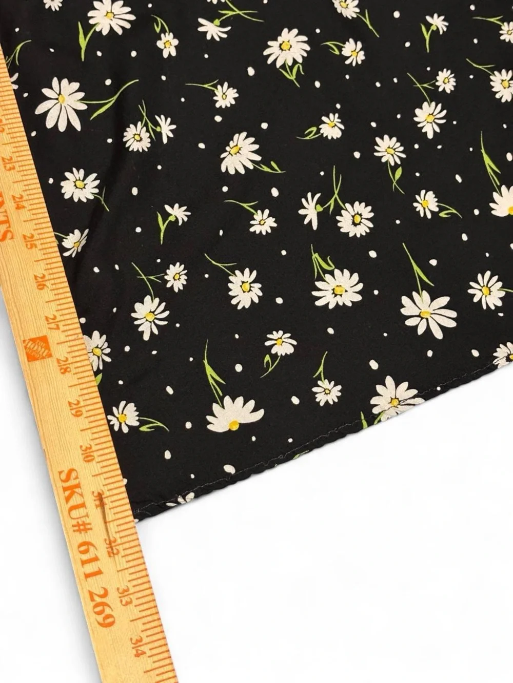 Bechamel Black Daisy Maxi Skirt